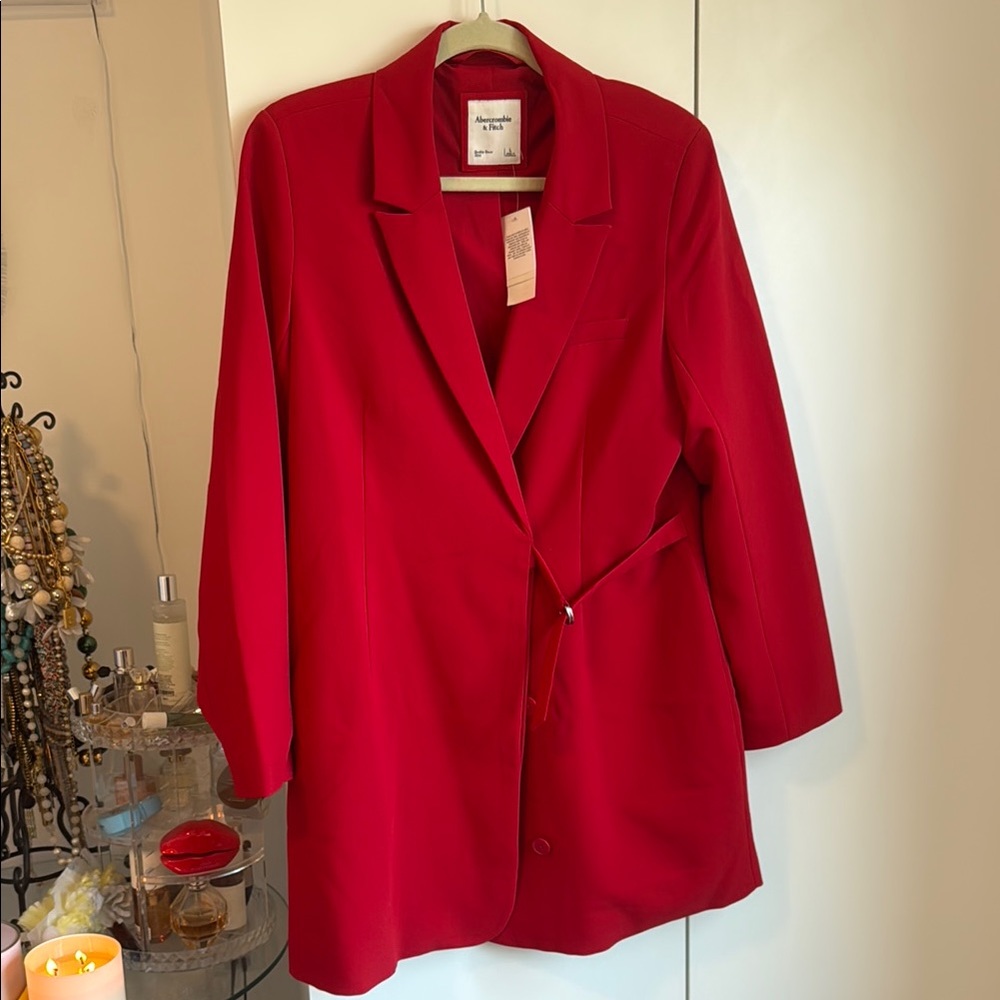 Red Women's blazer dress